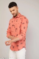 Private Label Mens T Shirts Peach Colour M Size