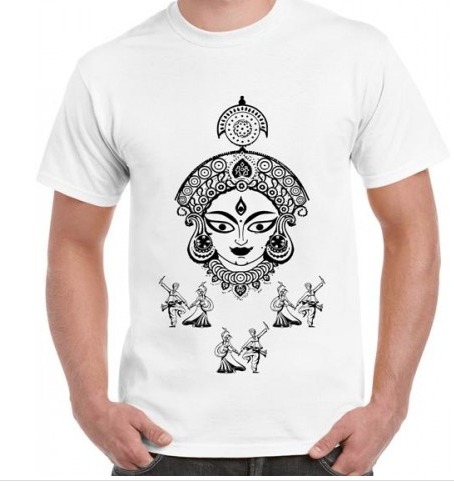 Private Label  Shri Tantra Durga Graphic Printed T shirt Size M