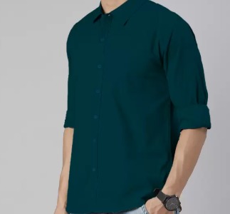 Private Label Classic Slim Fit Casual Shirt cOLOUR bLUE sIZE l