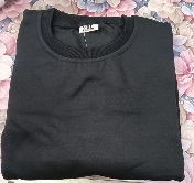 Private Label Mens Round Neck Black Sweatshirts XXL