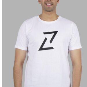Private Label Graphic Printed Round Neck Cotton T Shirt Colour White Size M