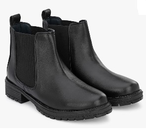 AFROJACK Womens Chelsea Boots Synthetic High Ankle Shoes w1700 Colour Black Size 38
