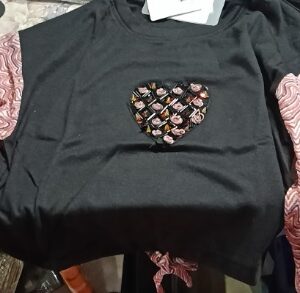 Tiya Girls Top Colour Black Size 13 And 14 years