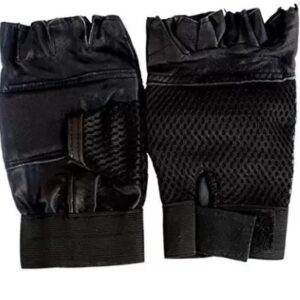 5 Weight lifting Gym Hand Gloves Gym And Fitness Gloves  Black