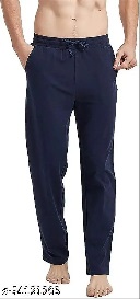 Private Lable Mens Cotton Track Pant Size M Colour Blue