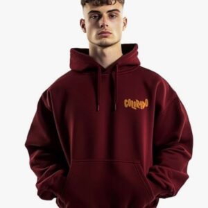 NOBERO Mens Men's Oversized Hoodie Graphic Printed Cotton Fleece Long Sleeve Hooded Sweatshirt Size XL