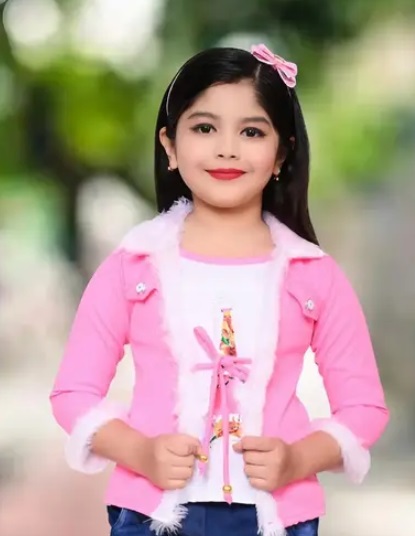 UNIQUE PINK JACKET TOP FOR KIDS