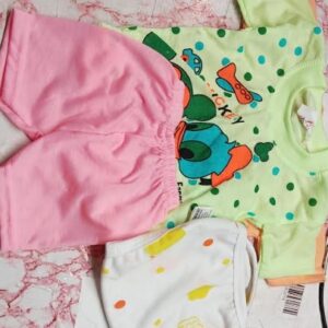 Baby Boy Tshirt And Half Pant Set