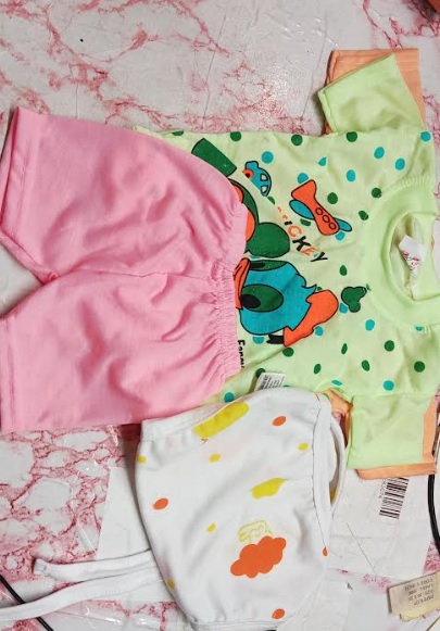 Baby Boy Tshirt And Half Pant Set