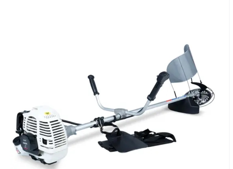 Brush Cutter 2 Stroke Side Pack Machine with 52cc Extra Power Torque Engine and 80T 2T Blade Tap n Go Nylon Rope | for Agriculture Gardening Lawn Grass Trimming