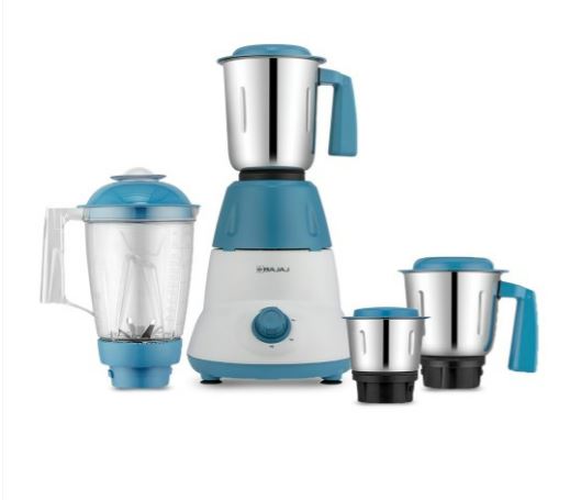 Rex dlx 750w 4 ss mixer grinder jars dry wet grinding overload protector