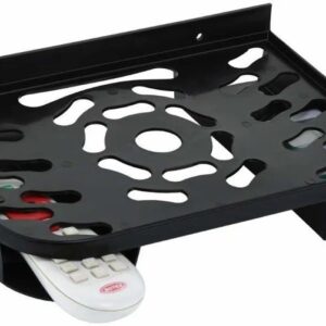 Wall Shelf Router Stand Set top Box Stand Shelves Remote Holder Plastic