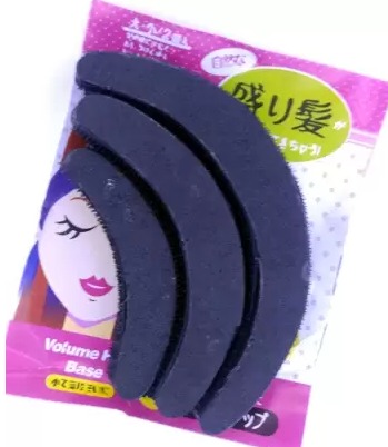 GIRIRAJ MART 3Pcs Banana Hair Puff Maker Volumizer Banana Bumpits Hair Accessory Set Black
