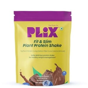 PLIx THE PLANT FIx Fit Slim Smoothie For Healthy Weight Management and Metabolism 350g Chocolate
