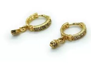kapdu Cubic Zirconia Gold plated Plated Alloy Nose Ring Set