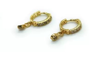 kapdu Cubic Zirconia Gold plated Plated Alloy Nose Ring Set