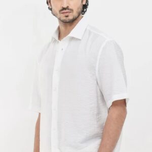 RARE RABBIT TEXTURED CREASED EFFECT SHIRT WHITE SIZE XL