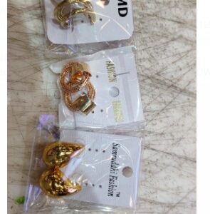 TheVine Girl Combo of 6 Plain Chain Pearl Hoop Earrings