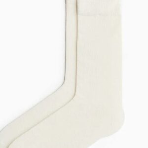 Private Label Men White Bamboo viscose blend socks