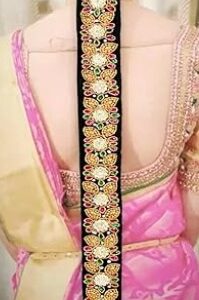 Ritoza Maggam Work Poola Jada for Wedding Bridal Bharatanatyam Savaram Hair Braid Braid ExtensionMulticolor