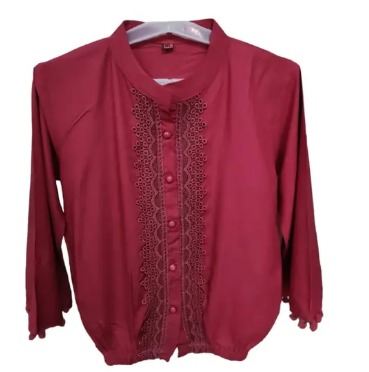 Cool Chinese neck tops women s fancy tops blue