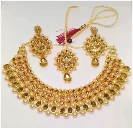 Alloy Gold plated Gold Bronze Jewel Set