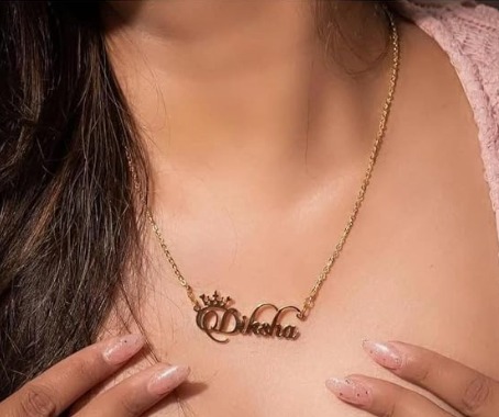 Private Label Customized Personalized Single Name Crown Pendant