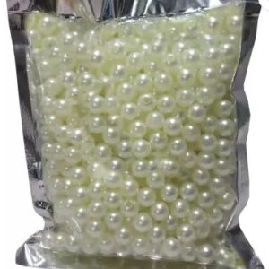 White Pearl Bead Moti Balls Craft Material for Artificial Jewellery Making