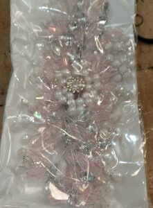 Samyak Wedding Hair Pins Handmade Pearl Crystal Bridal Tiara Bridesmaid Hair Decoration Accessories Pink