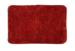 BIANCA Soft Cotton Anti Slip Bath Mat 1pc Benz Solid Orange M