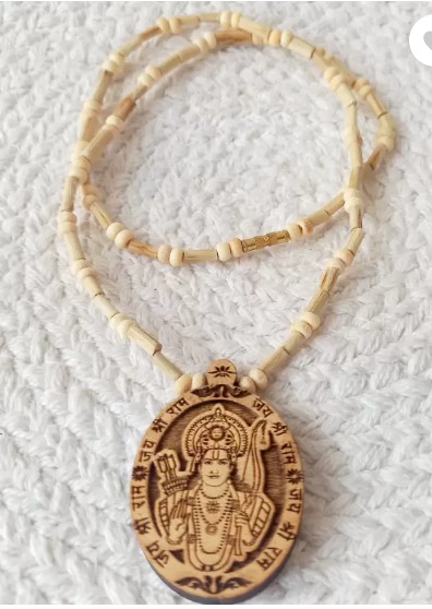 UAS TULSI MALA WITH SRI RAM LOCKET Wood Chain
