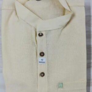 Private Label Mens kurta cream color Size 38