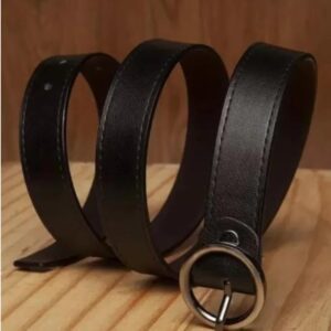 Girls Casual Formal Party Black Texas Leatherite Belt