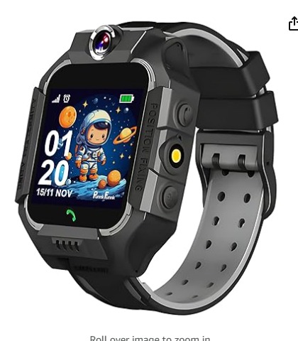Private Label PunnkFunnk Q18 Kids Calling Smart Watch for Boys Girls
