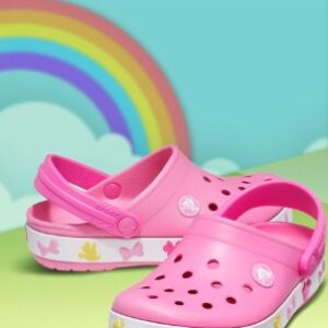 Crocs Unisex Kids Pink FL Disney Mickey Lights Clogs size j1