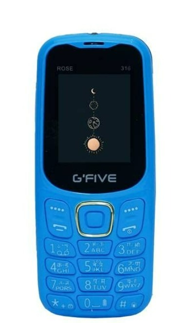 G Five Rose 316 Light Blue Colour Keypad Mobile Imei No 866900030503506