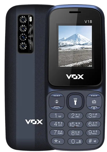 Vox V18 Blue Color Keypad Mobile Imei No 356733659988014