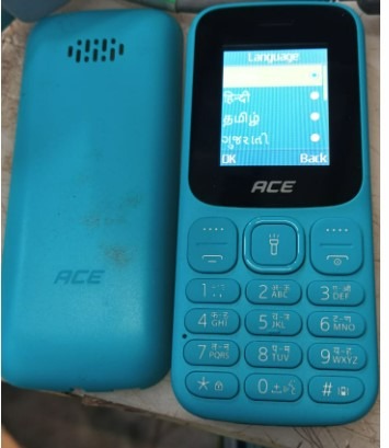Itel Ace Interstellar Blue Color Ace3 Young Keypad Mobile Without Charger Imei No 359403300714832