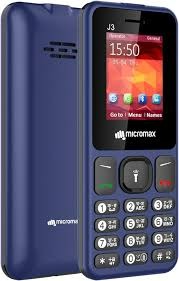 Micromax J3 Keypad Mobile In Navy Color Imei No 353926341765849