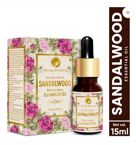 Regal Essence Sandalwood Essential Oil Skin Face Best Therapeutic Aromatherapy 15Ml