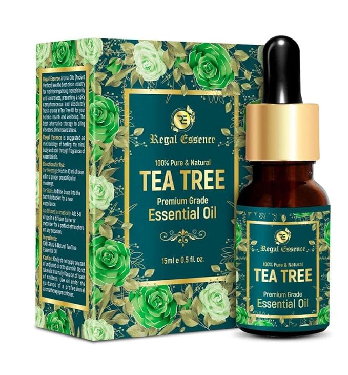 Regal Essence Tea Tree Essential Oil For Hair Face Acne Care 15Ml