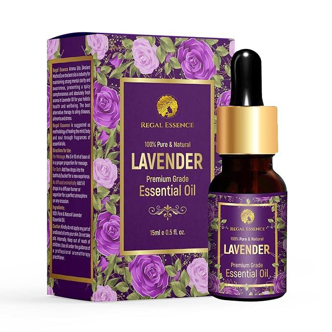 Regal Essence Lavender Essential Oil Essential Oil For Skin Face Hair Growth 15Ml