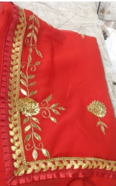 Red Colour Saree Or Women