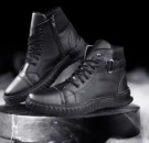 Woakers High Ankle Casual Boots Synthetic Leather Black Size 7