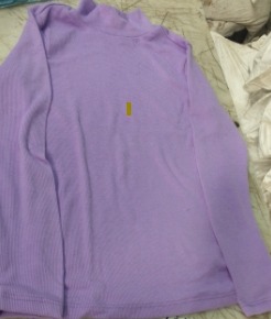 Women Light Purple Top Full Sleeves Size Xs