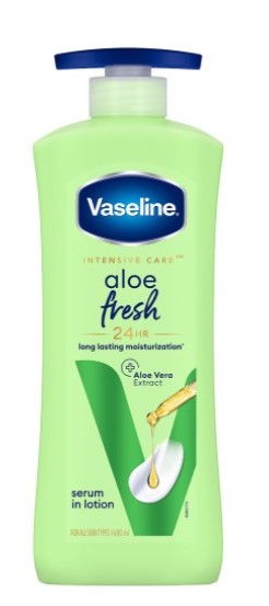 Vaseline Aloe Fresh 24 Hrs Long Lasting Body Lotion 600 Ml