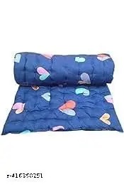 Cotton Filled Multicoloured Mattress Single Bed Blue Colour