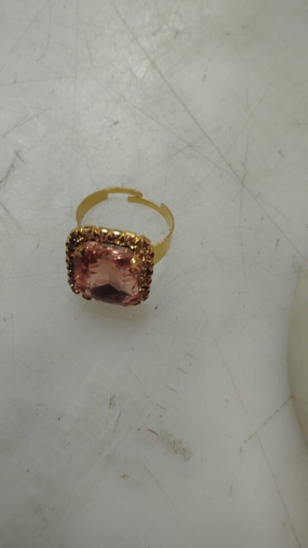 Women Size Adjustable Artificial Diamond Ring