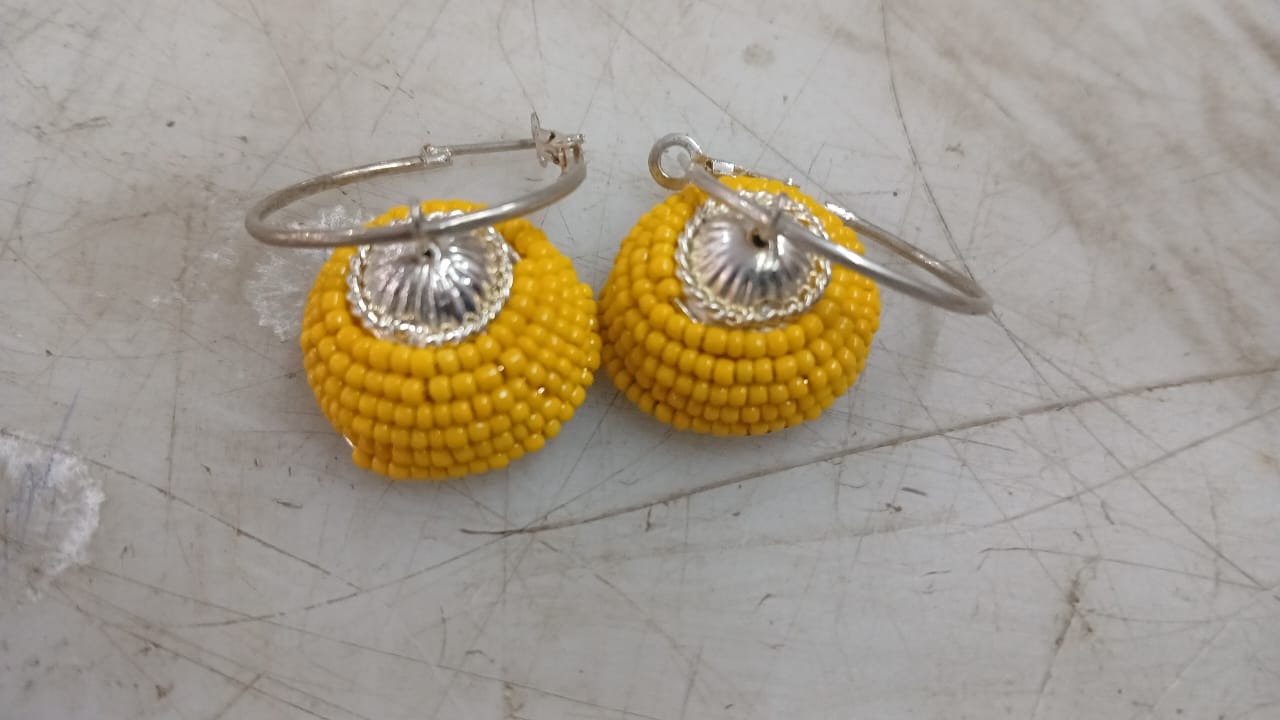 Earrings For Women Color Yellow