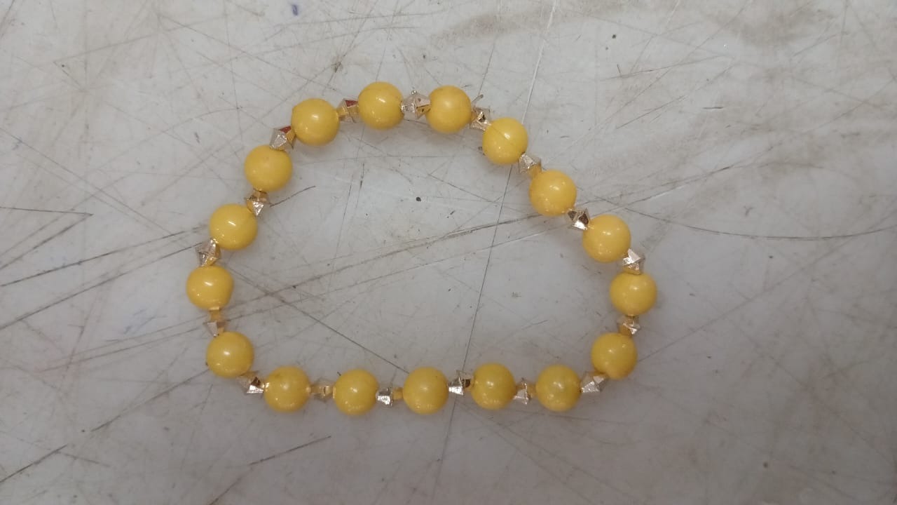 Hand Bracelet For Girls Yellow